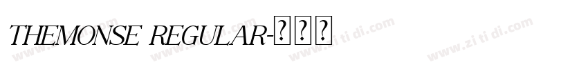 TheMonse Regular字体转换